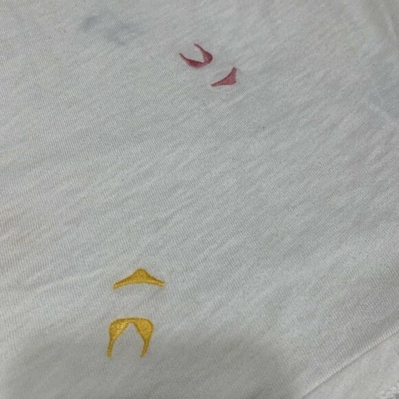 j crew womens white bikini print embroidered short sleeve top t shirt small - Picture 5 of 6